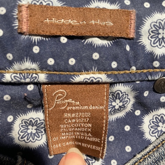 Paige Premium Denim Hidden Hills Reconstructed Embroidered Jeans Size 28 - Picture 10 of 10